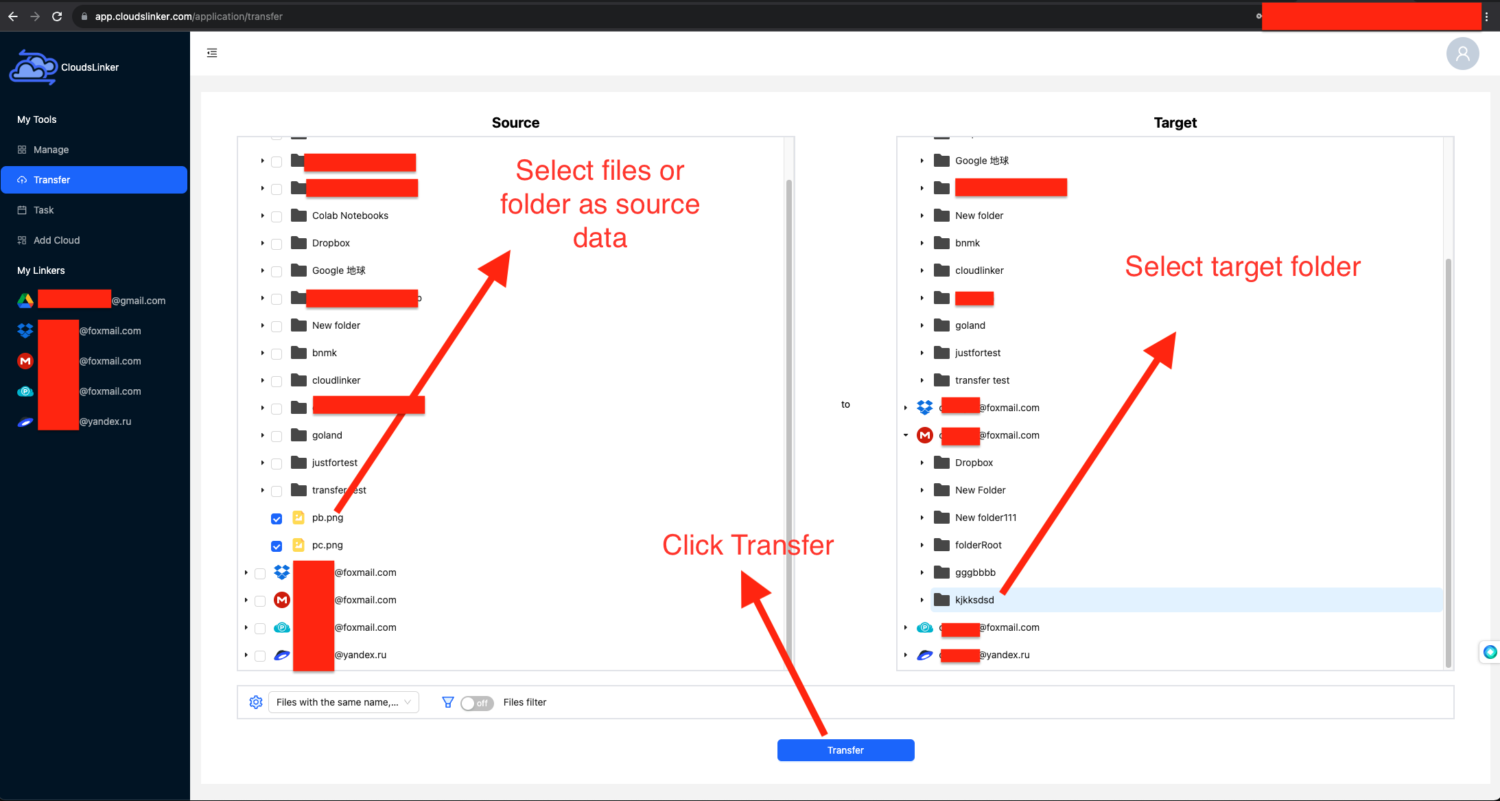 CloudsLinker Demo