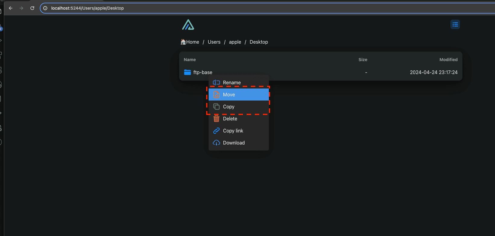 Transferring files from FTP to MEGA using Alist