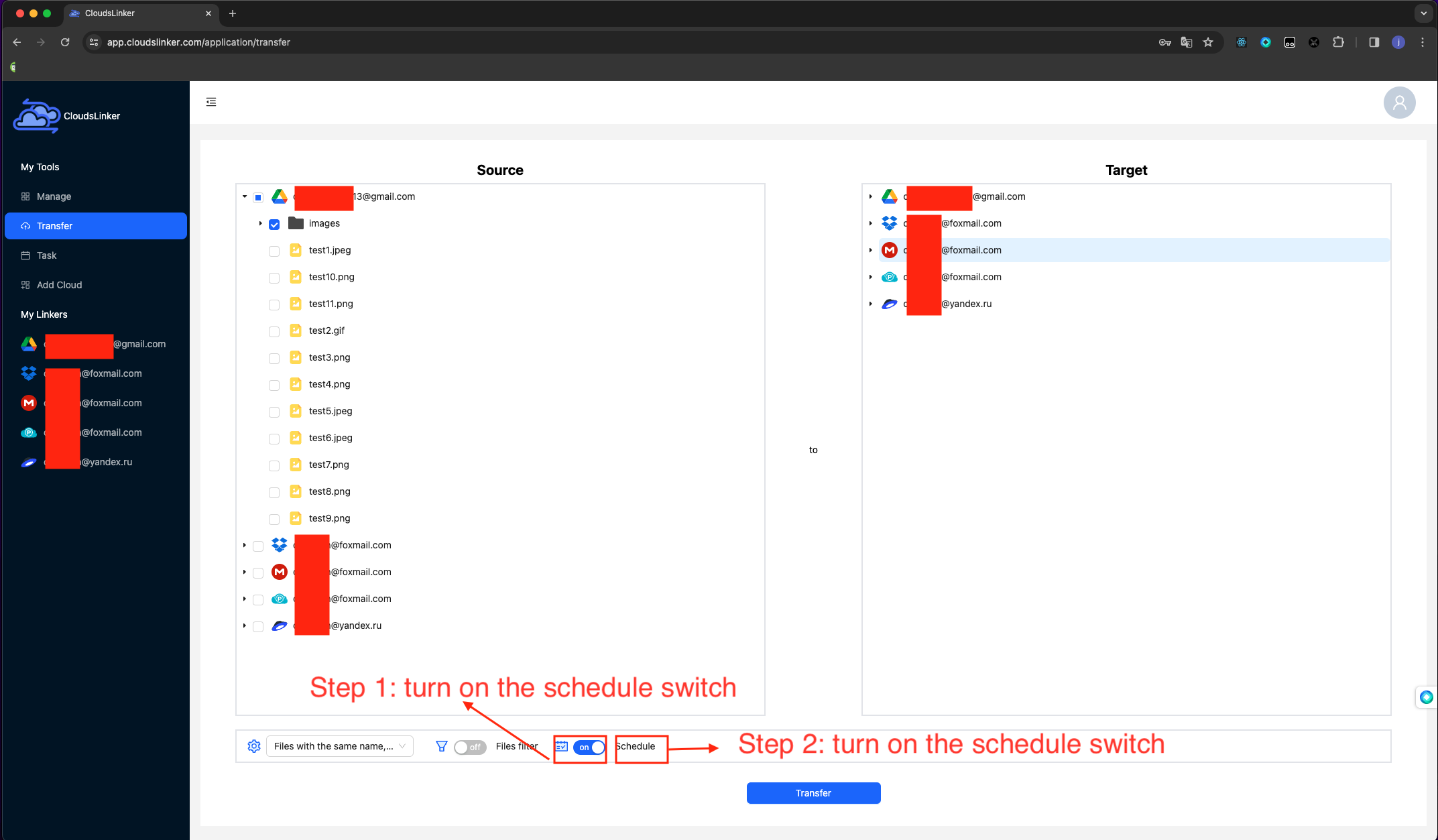 open schedule function