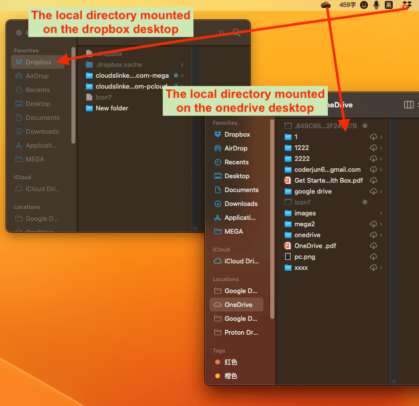 Dropbox and OneDrive selective sync setup