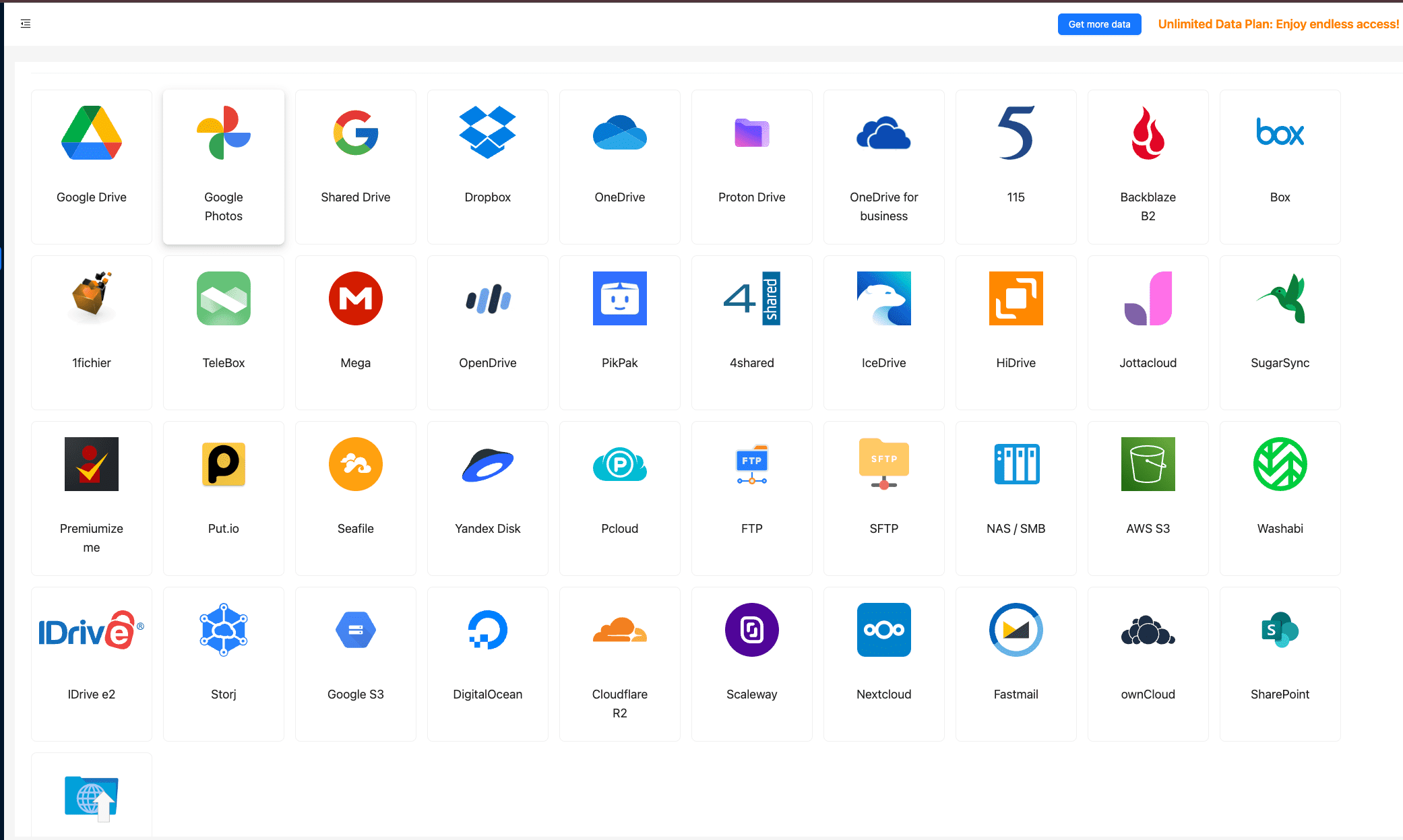 Adding multiple cloud storages to Cloudslinker